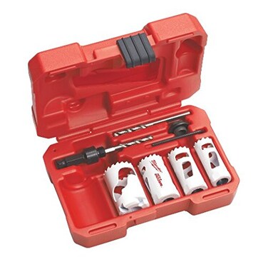 Electricians Hole Saw Kit, 7 Pcs.