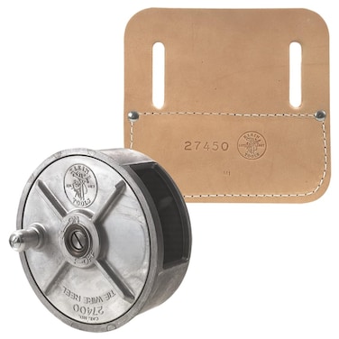 Klein Tools 80149 Tie-Wire Reel Set includes a Wire Reel and Wire Reel Pad, Rewind Knob for Tangle-Free Tie-Wire Storage, 2-Piece