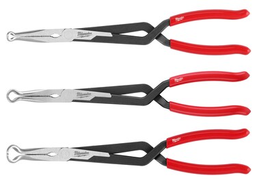 Milwaukee 3PC Long Reach Hose Grip Pliers Set