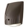 Bronze Integrated LED Outdoor Wall Pack Light with 1000 Lumens, 5000K Daylight