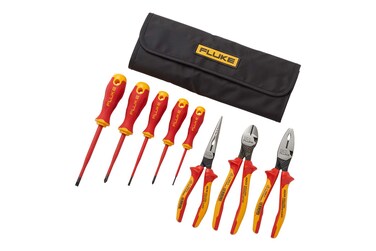 Fluke Insulated 5 Screwdriver + 3 Plier Tools Starter Kit, 1000V (IKST7)