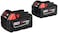Milwaukee 48-11-1822 Dual M18 Genuine OEM 3 Amp Hour 18V Lithium Ion XC Extended Capacity Battery with Redlink Intelligence and Extreme Weather Performance (2 Pack of 48-11-1828)