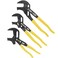 Klein Tools D53003KIT Plier Wrench Set, 3-Piece High-Leverage Pliers, Adjustable, Reversible Jaw, Smooth and Knurled Teeth, 7-Inch 10-Inch and 12-Inch