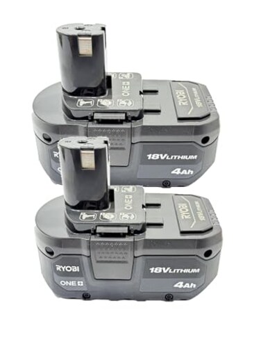 RYOBI 18-Volt ONE+ Lithium-Ion 4.0 Ah High Capacity Battery (2-Pack)