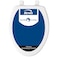 Bemis 7300SLEC Slow Close Toilet Seat, Easy Clean Hinges and Durable Plastic Seat, Elongated, White