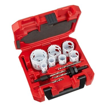 MILWAUKEE'S Hole Saw Kit,Saw Range 3/4" to 4-1/2
