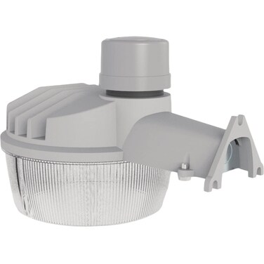 HALO 250-Watt Equivalent Integrated LED Grey Outdoor Area Light, 4000 Lumens, 4000K