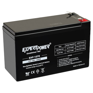 ExpertPower 12v 7ah Rechargeable Sealed Lead Acid Battery