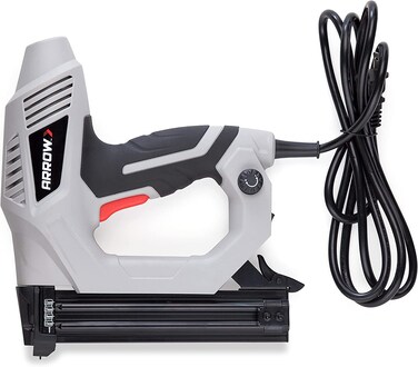 Arrow ET200BN Heavy Duty Electric Brad Nailer, Professional Nail Gun for Trim, Picture Frames, Crafts, Fencing, Uses Brad Nails in 5/8-Inch, 3/4-Inch, 1-Inch, and 1-1/4-Inch