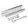 3/8" DRIVE 32PC RATCHET&amp; SOCKET SET - METRIC