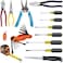 Klein Tools 80088 Tradesman Fixed Blade Driver and Plier Kit with Wire Stripper, Made in USA, Tape Measure, Accessories for Jobsite Needs, 14-Piece