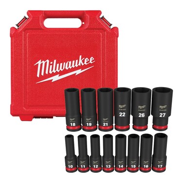 Milwaukee Socket Set 6POINT MET DP 1/2IN 49-66-7014