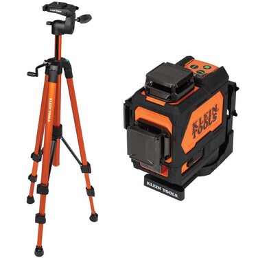 Klein Tools 80184 Laser Level with Tripod Kit, Self-Leveling Green Planar Laser Level and Compact Tripod with Mount, 2-Piece