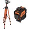 Klein Tools 80184 Laser Level with Tripod Kit, Self-Leveling Green Planar Laser Level and Compact Tripod with Mount, 2-Piece