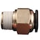Milton 2200-14 1/2" MNPT 1/2" OD Push to Connect Tube Fitting - Box of 10