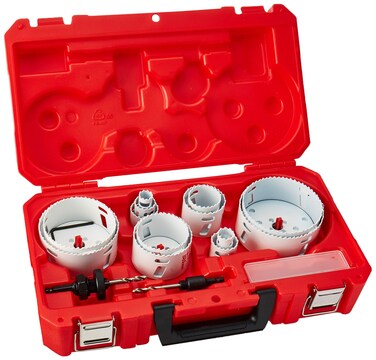 Milwaukee 49-22-4155 Master Plumbers Ice Hardened Hole Saw Kit, 18-Piece