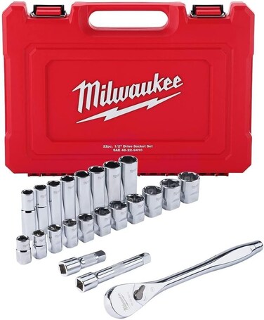 22 pc. 1/2 in. Socket Wrench Set (SAE)