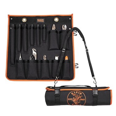 Klein Tools 33525SC 1000V Insulated Utility Tool Kit in Roll Up Pouch, 13 Piece