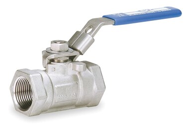 1-1/2" FNPT Stainless Steel Fire Safe Ball Valve Inline