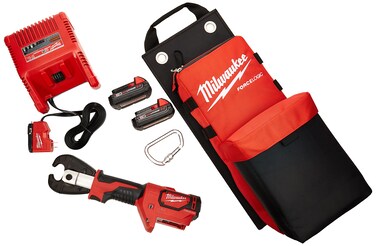 MILWAUKEE'S 2678-22 M18 Force Logic 6T Utility Crimping Kit with D3 Grooves"Snub Nose
