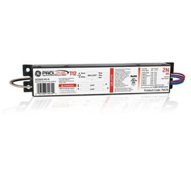 (10 Pack) GE Lighting 74474 GE260IS-MV-N 120/277-Volt Multi-Volt ProLine Electronic Fluorescent T12 Instant Start Ballast 2 or 1 F96T12 to F48T12 Lamps