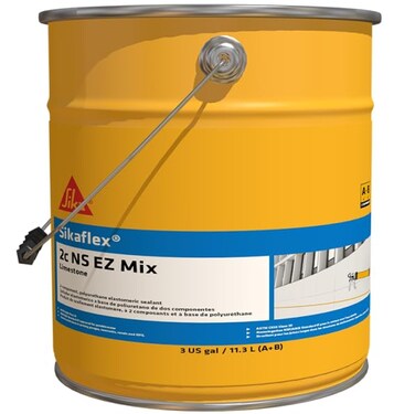 Sikaflex 2C NS EZ Mix 2-Part Polyurethane Elastomeric Sealant Limestone 1.5 Gallon
