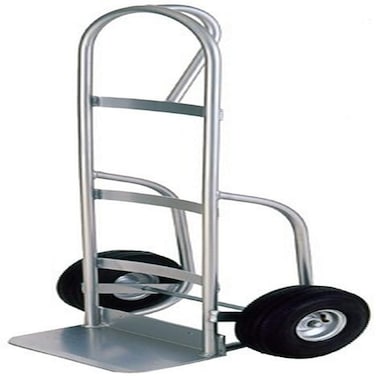 Milwaukee Hand Trucks 49262 Welded Aluminum P-Handle Truck with 10-Inch Pneumatic Tires