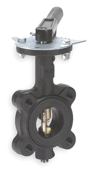 Butterfly Valve, Lug, 6 In, CI, EPDM Liner