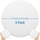 Strongest Home Wall &amp; Door Handle Stopper 5" Set of 3 Pieces White Rubber Door Knob, Round Wall Shield Cushion, Quiet Wall Protector for Door Handle, Guard Door Bumper, Self Adhesive