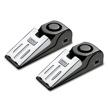 EMDMAK Door Stop Alarm with 120DB Siren Door Stop for Home &amp; Travel (Black) (Pack of 2)