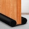 MAXTID Under Door Draft Blocker Black Door Draft Stopper 38" Noise Reducer Breeze Light Cold Air Guard Sound Proof Door Sweep 32" 36" 38" Weather Stripping Door Bottom Seal Insulation Strip Gap Filler