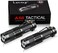 LETMY Tactical Flashlight, Super Bright LED Mini Flashlights with Belt Clip, Zoomable, 3 Modes, Waterproof - Best EDC Flashlight for Gift, Hiking, Camping, Hurricane &amp; Power Outage (2 Pack)