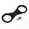 VIPERTEK Heavy Duty Hinged Double Lock Steel Police Edition Professional Grade Handcuffs (Black)