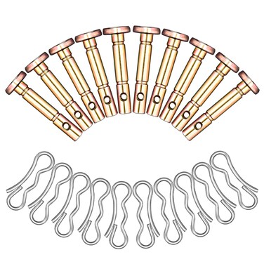 Hunter-wish Shear Pins and Cotter Pins Fit for MTD Snowblower - Shear Pins 10pcs and Cotter Pins 10pcs Compatible for Cub Cad et Troy Bilt Craftsman 24" 26" Snow Thrower, Replace 738-04124A 714-04040