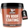 Liquid Rubber RV Roof Coating - Solar Reflective Sealant for Trailer and Camper Leak Repair and Maintenance, Waterproof and Durable. Brilliant White, 1 Gallon