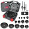 Hole Saw Set HYCHIKA 19 Pcs Hole Saw Kit with 3/4"-6"(19-152mm) 13Pcs Saw Blades, 2 Mandrels, 2 Drill Bits, 1 Installation Plate, 1 Hex Key, Ideal for Soft Wood, Plywood, Drywall, PVC