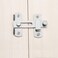 dingchi Stainless Steel Flip Latch Gate Latches Bar Latch Safety Door Lock, Hasp Lock Sliding for Window Cabinet Room Accessorries,Brushed Finish