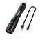 NEBO Redline-X Rechargeable Waterproof Flashlight: 1800 lumen, 4x zoom, Switch-X technology; patented paddle switching mechanism to operate the power mode and instant activation for TURBO and Strobe