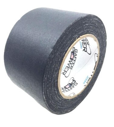 Gaffer Power Real Professional Premium Grade Gaffer Tape Made in The USA - Heavy Duty Gaffers Tape - Non-Reflective - Multipurpose - Better Than Duct Tape! 3 Inch X 30 Yards - Black