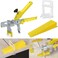 DGSL Tile Leveling System with Tile Plier - 300-Piece Tile Spacers Clips and 100-Piece Reusable Wedges - Tile Tools Set for Stone Installation (1/8 Inch Tile Spacers)