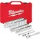 50 Pc. 1/4" Dr. Ratchet &amp; Socket Set - SAE &amp; Metric