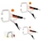 Housolution C-Clamp Locking Pliers with Swivel Pads, [3 PACK] 6 Inch, 9 Inch and 11 Inch Heavy Duty C Clamps Set Wood Tools for Woodworking, Aligning, Welding - Black &amp; Orange