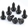 8PCS Premium Stainless Steel License Plate Screws, Rust-Proof &amp; Anti-Rattle License Plate Bolts(Black) (Black-8PCS)