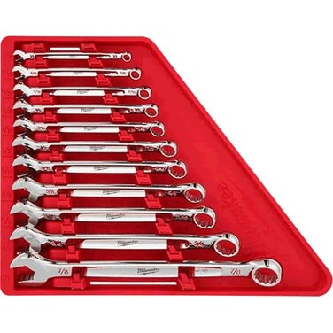 . Milwaukee 11 Pc SAE Combination Wrench Set