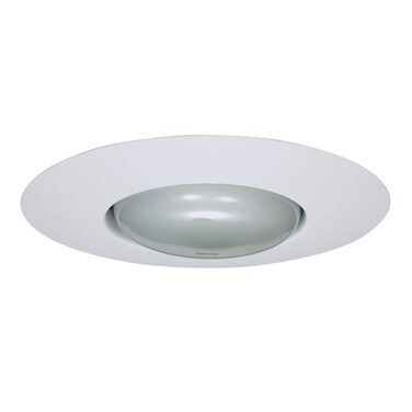 HALO 301P Recessed Ceiling Light Open Splay Trim, White, 6 in.