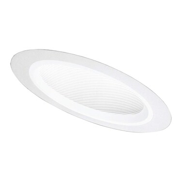 Halo 498W, 6" Trim Baffle - Slope Ceiling Trim White Trim with White Coilex Baffle