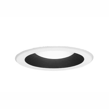 Halo 5001MB, 5" Trim Baffle White Trim with Black Baffle
