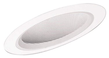 HALO 456W Recessed Lighting with Sloped Ceiling Trim, White Baffle, White Trim, 6 in.