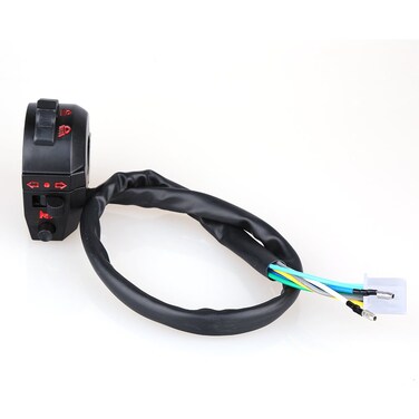 7/8" Motorcycle Left Switch Handlebar Control Horn Turn Light Hi/Lo Beam Black New