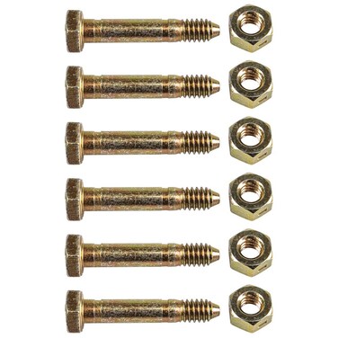 Ariens OEM 1/4" Shear Bolt and Nut 53200500-2 6 Pack